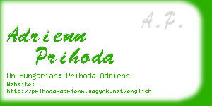 adrienn prihoda business card